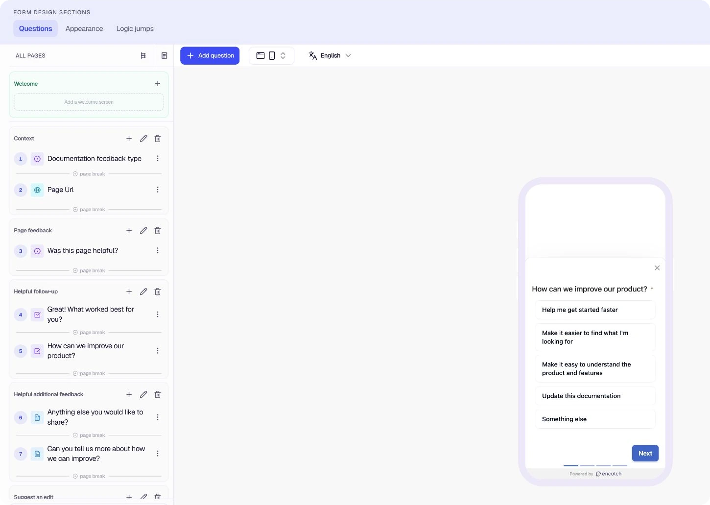 Resizable form editor and live preview panels