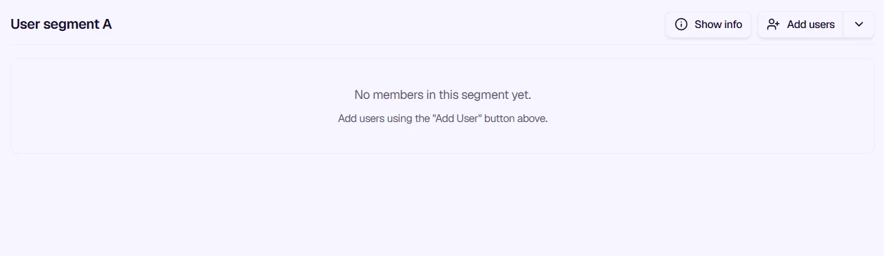 Empty segment state - Add users prompt